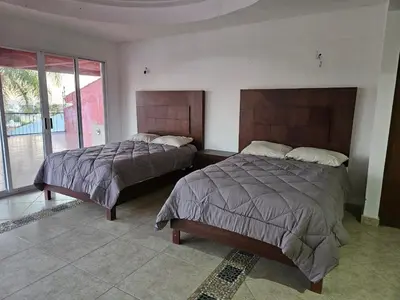 Cama o camas de una habitación en Casa El Mirador - Burgos, Familiar