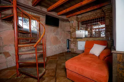 Cama o camas de una habitación en Hotel Casa Cantera