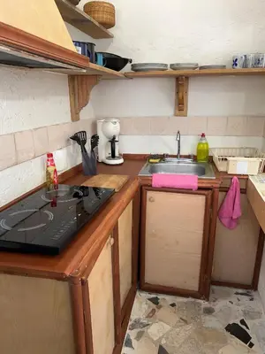 Una cocina o zona de cocina en Minidepa confortable y tranquilo