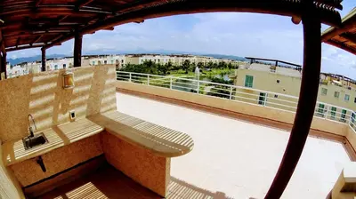Un balcón o terraza de Departamento tipo PH de 2 niveles