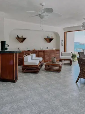 Zona de estar de Casa Boca Chica