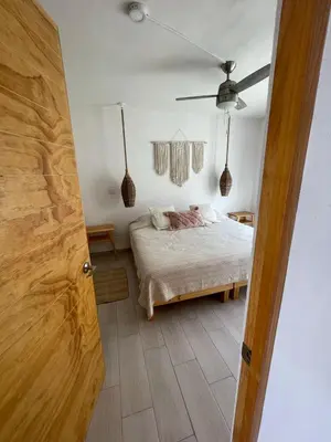 Cama o camas de una habitación en Boca de agua Villas