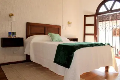 Cama o camas de una habitación en Posada San Jorge