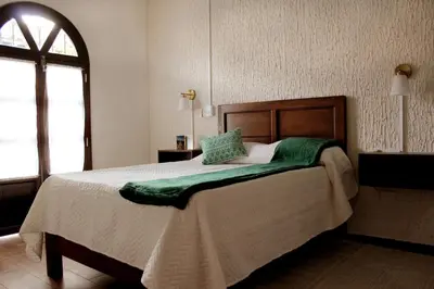 Cama o camas de una habitación en Posada San Jorge