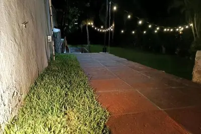 Jardín al aire libre en Beautiful house for holidays with family and friends