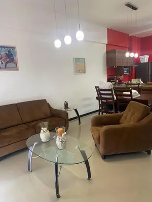 Zona de estar de Precioso departamento en la
