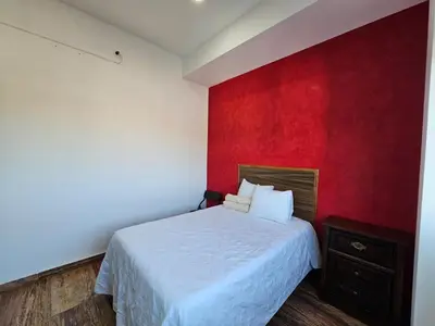Cama o camas de una habitación en Hotel Familiar Abejac