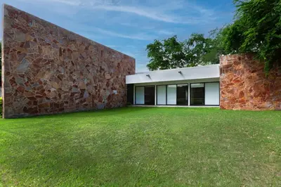 Jardín al aire libre en Villa Tulipan las estacas morelos
