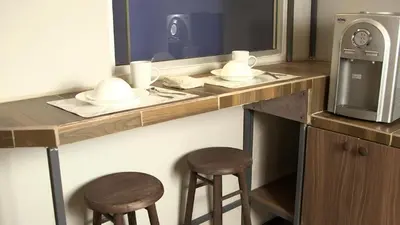 Una cocina o zona de cocina en hostal confort Iztapalapa hospedaje económico y cómodo en cdmx