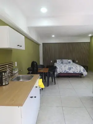 Una cocina o zona de cocina en El Árbol Plaza Suites - Terra