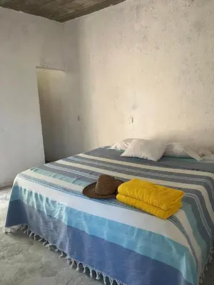 Cama o camas de una habitación en Casa Lalita Zipolite