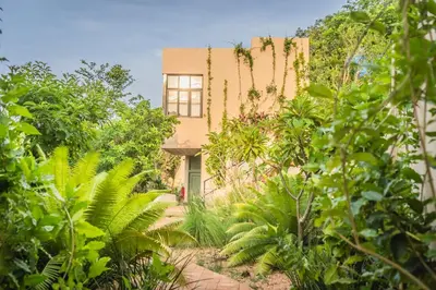 Jardín al aire libre en Casa Las Almas
