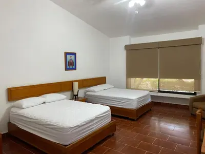Cama o camas de una habitación en Vacation House in Yautepec Chamilpa