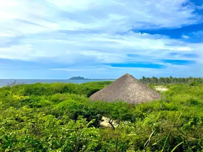 Paisaje cerca de este camping