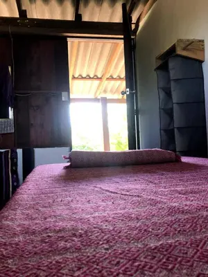 Cama o camas de una habitación en Shanti Lanka Ashram