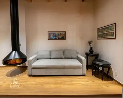 Zona de estar de Cabañas EMAYOLI