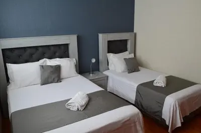 Cama o camas de una habitación en Casa Blue El place ideal for tu descanso