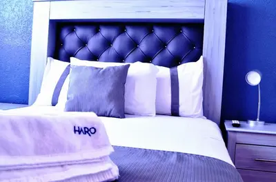 Cama o camas de una habitación en Casa Blue El place ideal for tu descanso