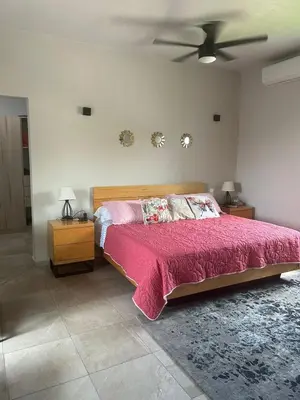 Cama o camas de una habitación en Casa Galarza Oaxtepec