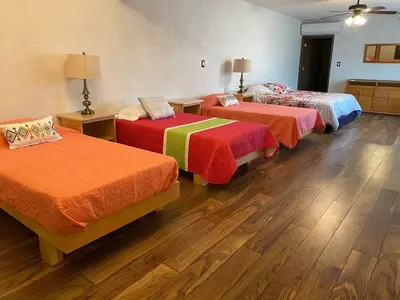 Cama o camas de una habitación en Villa MAJUM Cocoyoc