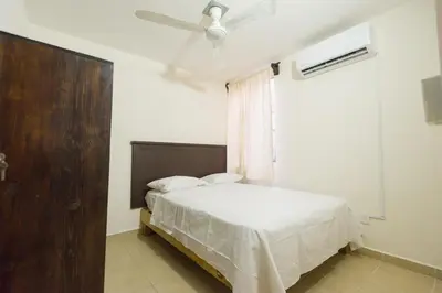 Cama o camas de una habitación en Casa Dorada