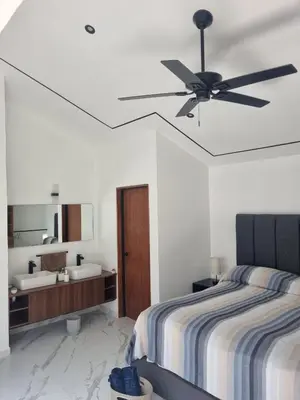 Cama o camas de una habitación en Casa del río para disfrutar