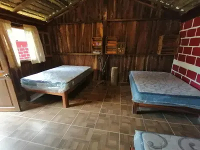 Cama o camas de una habitación en Cabaña la envidia