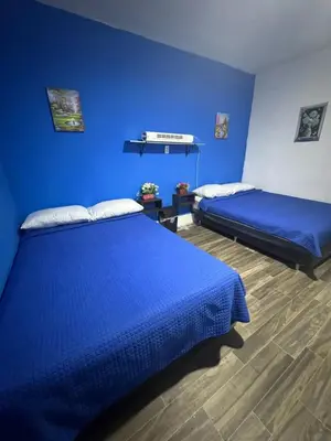 Cama o camas de una habitación en Casa Cristal