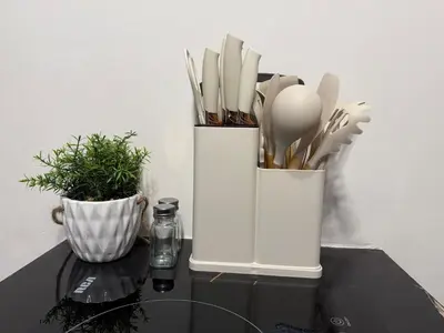 Utensilios para hacer té y café en Olum Beach Loft