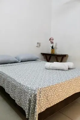Cama o camas de una habitación en Casas Las Brisas