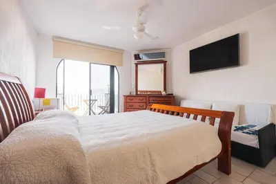 Cama o camas de una habitación en Departamento en Teques
