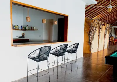 Zona de estar de Tribu Tipis & Surf