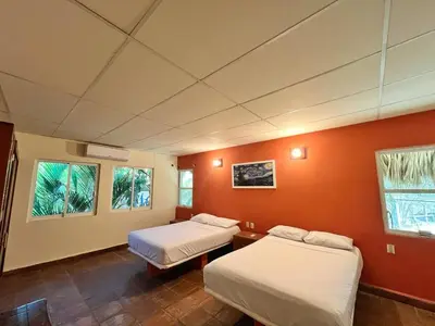 Cama o camas de una habitación en Casa Sarvelia, Punta Zicatela