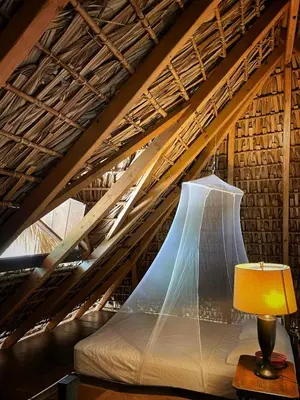 Cama o camas de una habitación en Cabañas Uma 1
