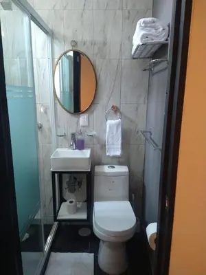 Un baño de Posada Los Fuertes