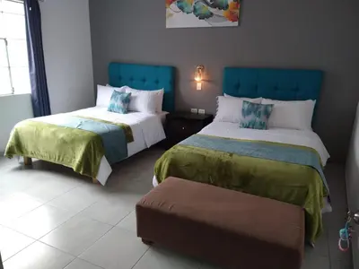 Cama o camas de una habitación en Posada Los Fuertes