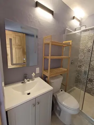 Un baño de El Árbol Plaza - Suites Aire