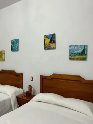Cama o camas de una habitación en Hotel Y Villas el Encuentro