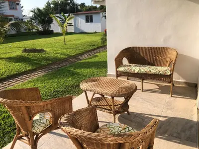 Jardín al aire libre en Hermosa Villa Acapulco diamante 10 personas