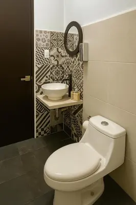 Un baño de Casa Monarca