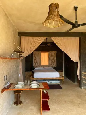 Cama o camas de una habitación en Casa MANDALA
