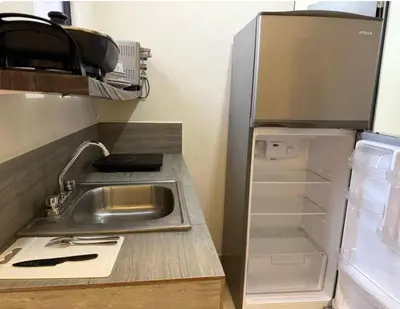 Una cocina o zona de cocina en Lindo mini departamento