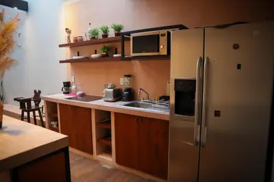 Una cocina o zona de cocina en Casa María