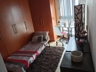 Cama o camas de una habitación en Lindo Depto estilo vintage a una cuadra del bulevar 3er piso