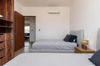 Cama o camas de una habitación en Punta Arena - Beach - Pool - WiFi - Jacuzzi