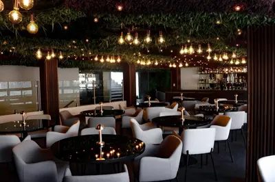 Un restaurante o sitio para comer en Casa Tabachin