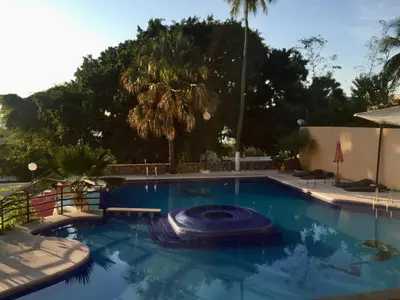 Piscina en o cerca de Departamento frente a la playa