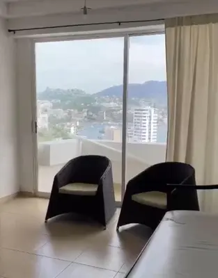Zona de estar de Departamento frente a la playa