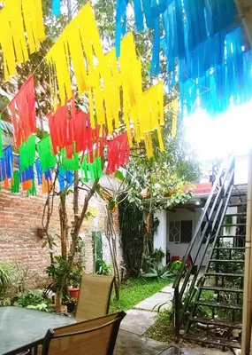 Jardín al aire libre en La Casita de Luca