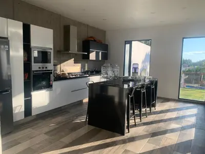Una cocina o zona de cocina en Casa del Unicornio Azul